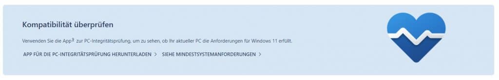 Windows 11 installieren: PC-Integritätsprüfung