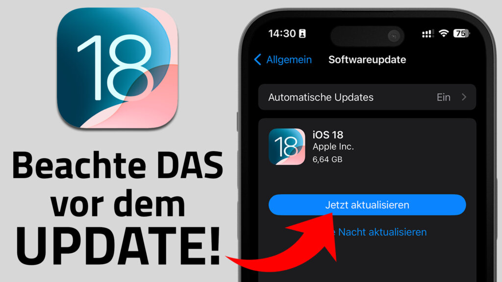 iOS 18 Update Vorbereitung